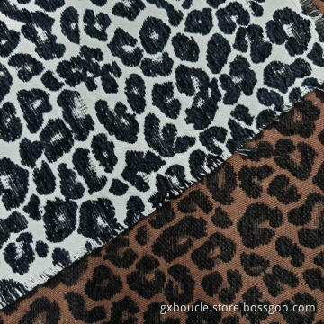 Woolen  fashion animal pattern jacquard fabric